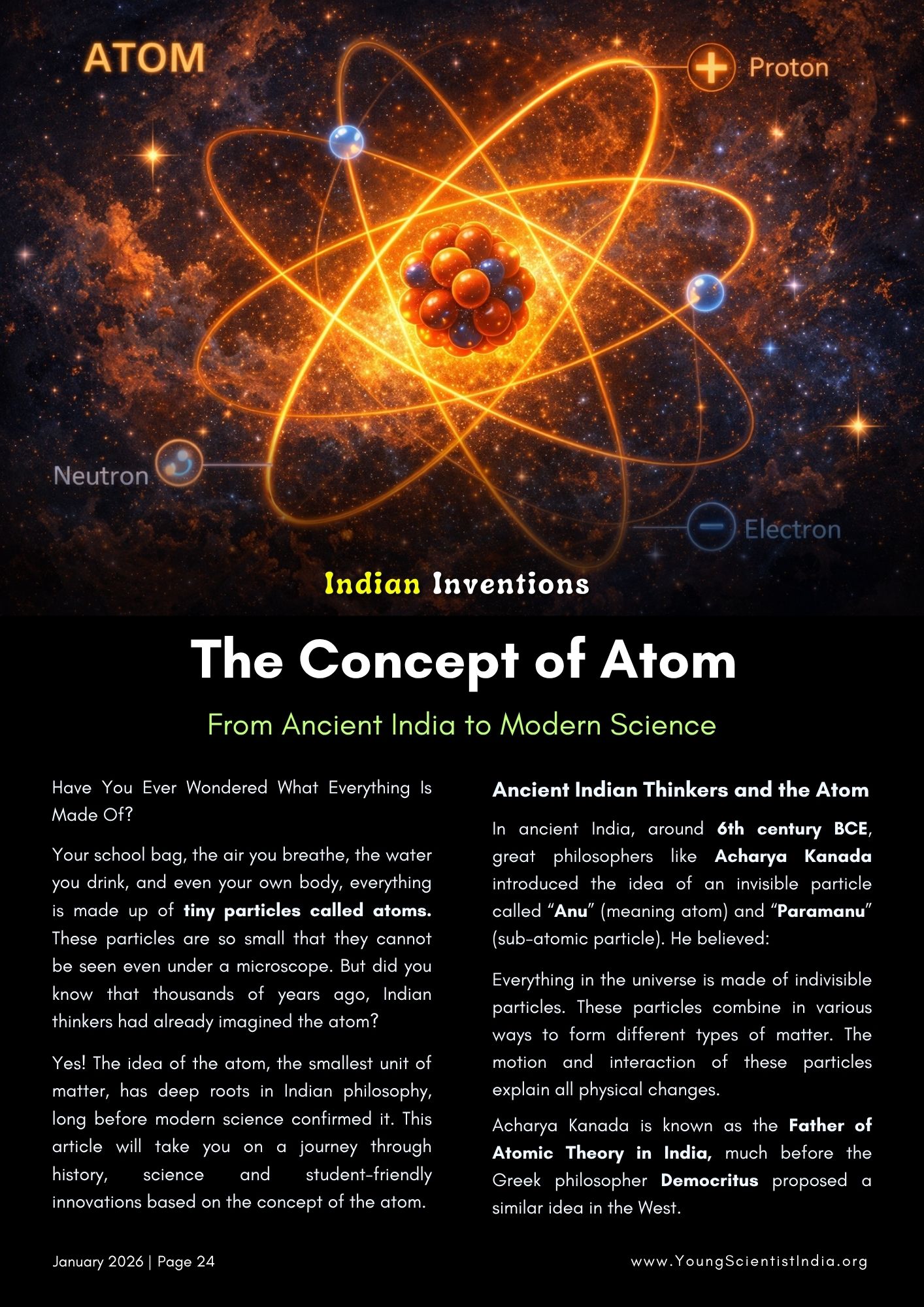 Concept of the Atom